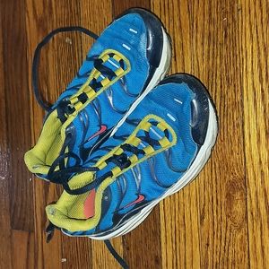 Nike Air sneakers, size 13, blue and yellow